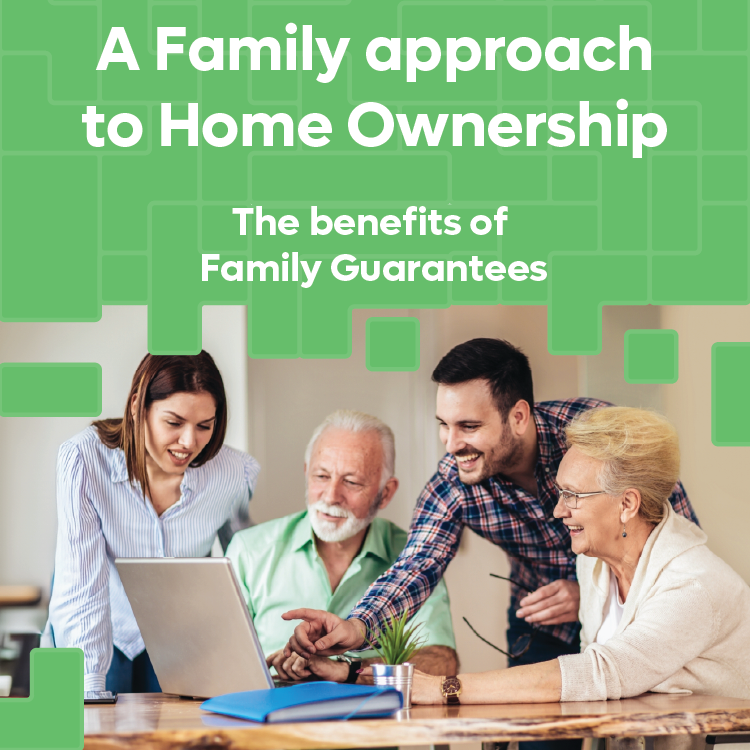"Family Guarantees." It suggests involving family members can be beneficial in the process of buying a home. This might include financial assistance or acting as a guarantor to help secure a mortgage.